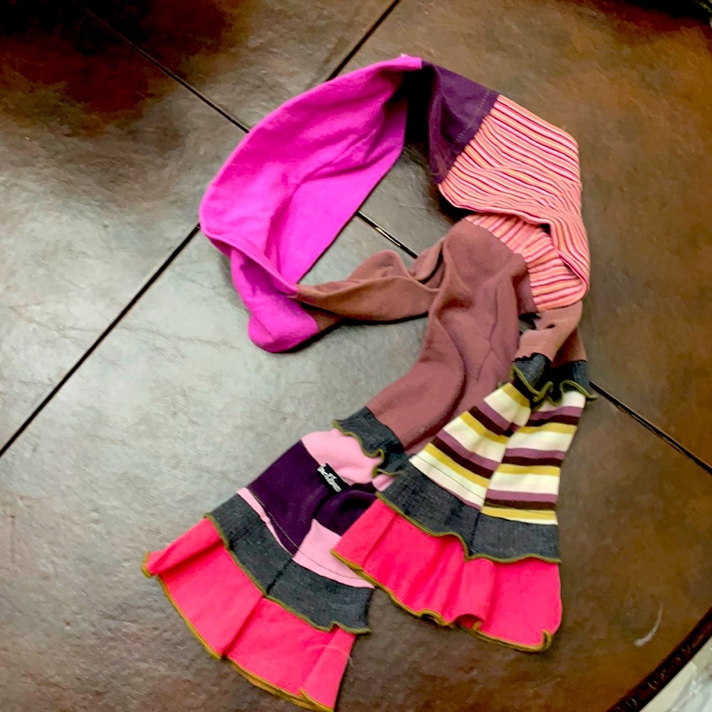 Multi colored scarf.